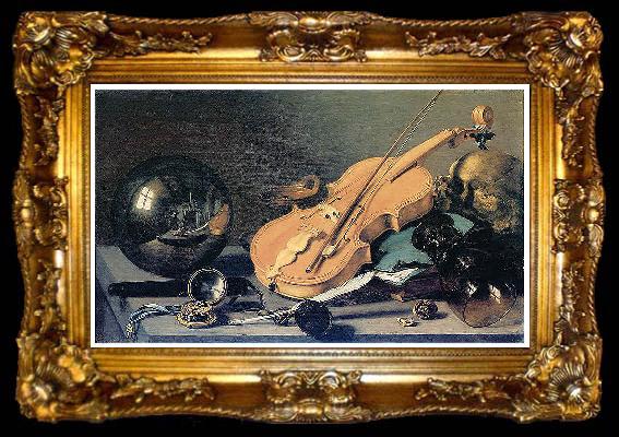 framed  Pieter Claesz Stilleben mit Glaskugel, ta009-2